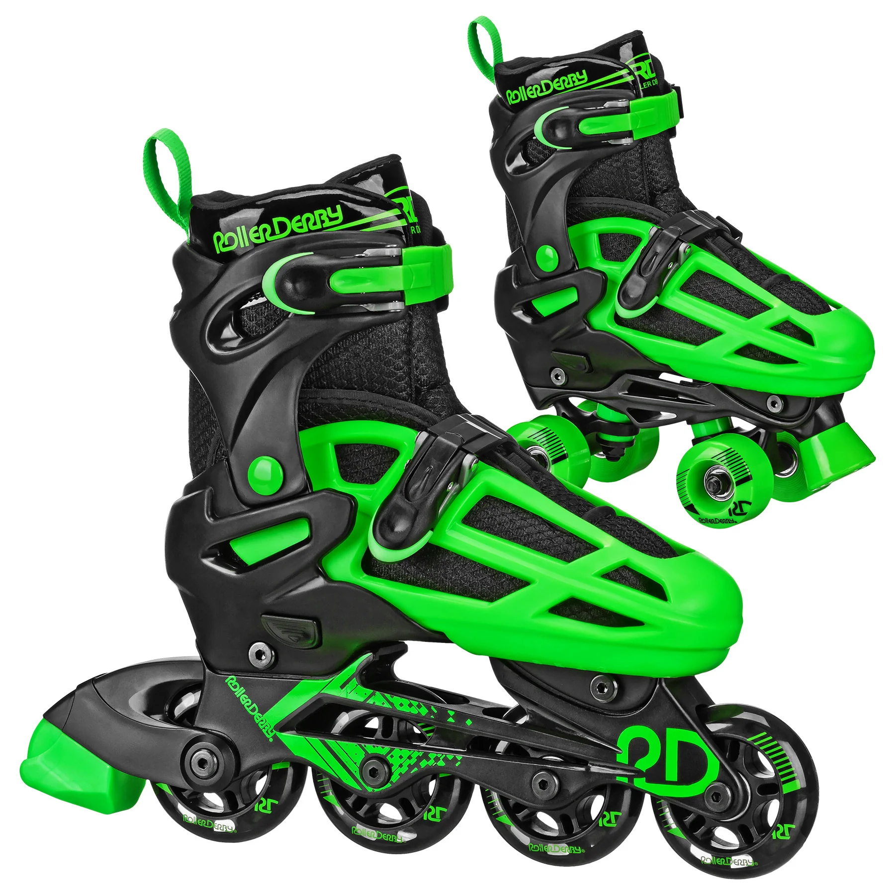 Roller Derby Boy's Adjustable 2-in-1 Quad and Inline Skates - Image 12