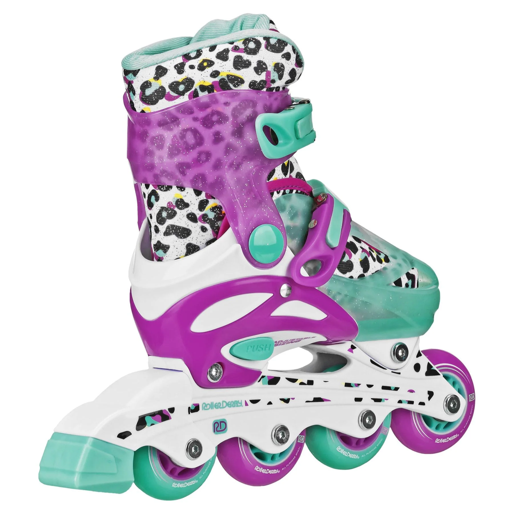Roller Derby Girl's Adjustable 2-in-1 Quad and Inline Skates - Image 16